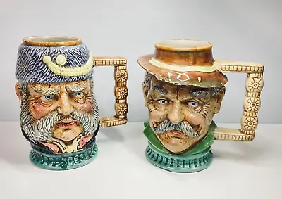 Buy Toby Jugs Large Character Moustachioed  Men 7  Antique Pottery Capodimonte Style • 39.47£