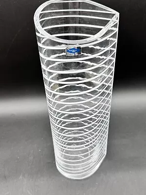 Buy Finland Striped Glass Vase By Inkeri Toikka For Nuutäjarvi-Nottsjö 12in READ • 80.70£