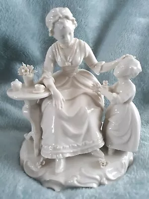 Buy Vintage German  Franz Wittwer Porcelain Victorian Figurine Mother And  Daughter  • 46.22£