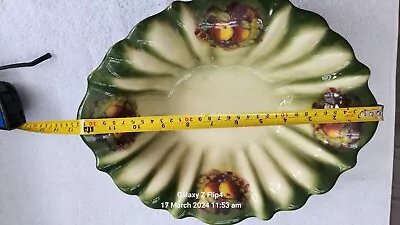 Buy Antique Fruit Bowl. Green. Staffordshire Stone • 10£