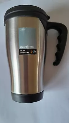 Buy Stainless Steel Insulated Thermal Travel Mug 400ml By Tesco • 5.49£