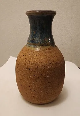Buy Antique Stoneware Vase Signed 5.5  Tall Two-toned  • 38.55£