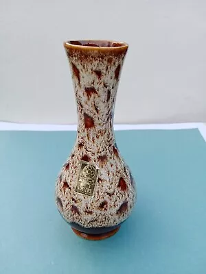 Buy Vintage Fosters Cornish Pottery Bud Vase Dark Brown Honeycomb  • 5£