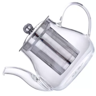 Buy  Stainless Steel Tea Kettle Glass Teapot With Infuser Thicken • 12.59£