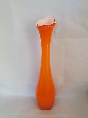 Buy Bo Borgstrom Aseda Glasbruk Orange Cased Glass Jack In The Pulpit Vase Swedish • 49.99£
