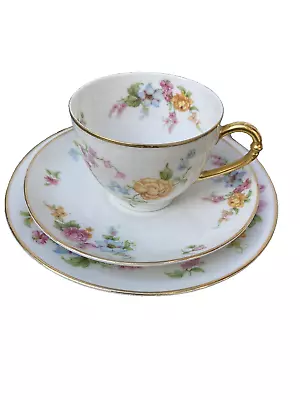 Buy Vintage Johann Haviland Bavaria Floral China Trio Tea Set Pattern 2839-29 Vgc • 14.99£