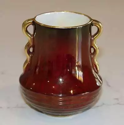 Buy Gorgeous Vintage Carlton Ware Rouge Royale Bud/Posy Vase - Mottled - Art Deco • 18.97£