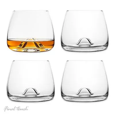 Buy Final Touch 100% Lead-free Crystal WHISKY GLASSES Drinking Set With DuraSHIELD • 29.99£