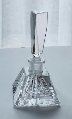 Buy RÜckl Crystal Cut Glass Art Deco Style Perfume Bottle • 8.95£