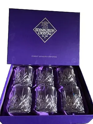 Buy Edinburgh Crystal Whisky Glasses  X 6 Boxed In Great Condition • 42£