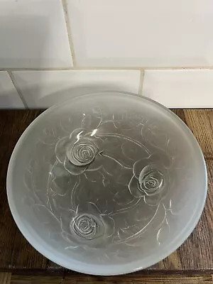 Buy Frosted Glass Fruit Bowl • 7.50£