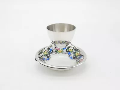 Buy Royal Doulton China & Silver Plated Egg Cup With Drip Tray Antique C1920 • 45£