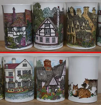 Buy 6x Dunoon England Coffee Mugs Cups Village Inn Alley Cats Etc Fine Bone China • 83.36£