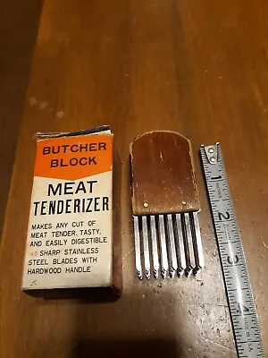 Buy Vintage Butcher Block Meat Tenderizer Original Box RARE  • 9.44£