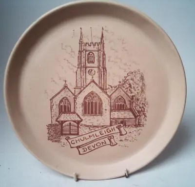 Buy Chulmleigh Church Devon Plate  By Honiton Pottery 23 Cm • 12£