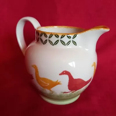 Buy Stunning Vintage Moorland Pottery Geese Design Jug • 15£