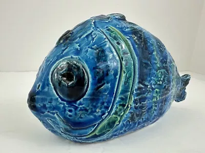 Buy RARE Bitossi Pottery Fish Flavia Montelupo Rimini Blue Italy Mid Century MCM • 91.03£