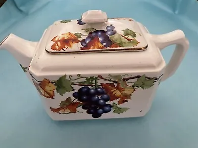 Buy Early 1930's Ringtons Teapot Maling Ware Fruit Design Vintage Art Deco • 20£
