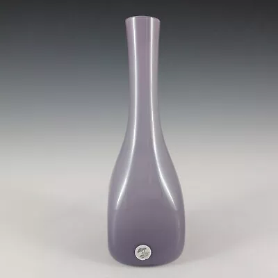 Buy LABELLED Ekenas Glasbruk Swedish Purple Cased Glass Vase • 45£
