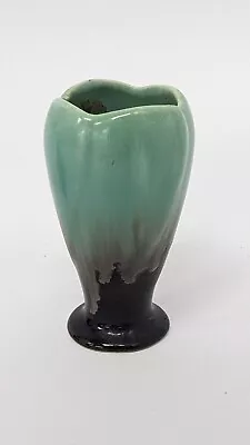 Buy Vintage Signed German 548 Glazed Green/Brown Decorative Bud Vase 4  A102 G125 • 5.95£