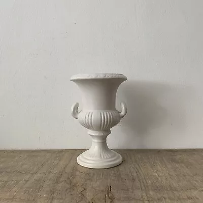 Buy Vintage Dartmouth Pottery Devon White Vase Jardiniere Double Handled Mantel Deco • 20£