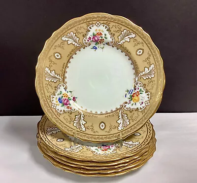 Buy Set Of 6 ~ Vintage Cauldon For Tiffany & Co Dinner Plates T 1622 T Handpainted • 172.62£