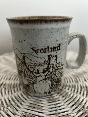 Buy Dunoon Made In  Scotland Stoneware Coffee  Mug Cup Bagpiper Castle. MR19808 • 4.50£
