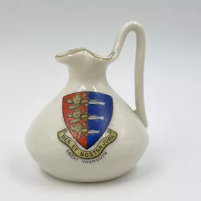 Buy W.h. Goss Crested China Model Of Romano-salopian Ewer - Great Yarmouth Crest • 2.90£