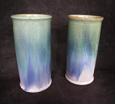 Buy ISLE Of WIGHT Samuel Saunders Studio Pottery - Pair Of Vases C1930s Art Deco Era • 49£