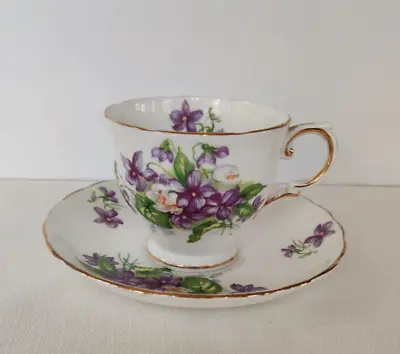 Buy  Tuscan Fine Bone China  Woodland Violet  Cup And Saucer. Made In England • 23.44£
