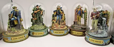 Buy  5 John Wayne Franklin Mint Figures Limited Edition With Glass Dome Hand Painted • 0.99£