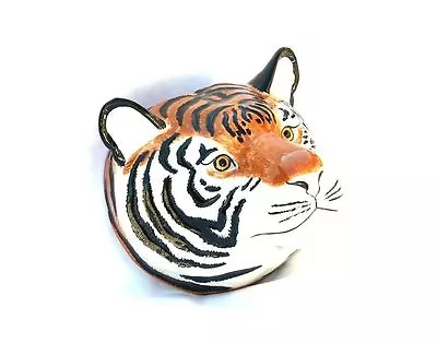 Buy Tiger Wall Pot Vase Holder Quail Pottery Present Big Cat Animal Gift • 34.99£