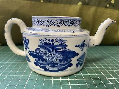 Buy 17th Century Chinese Porcelain Kangxi Artemisia Leaf Blue & White Teapot C.1680 • 118£