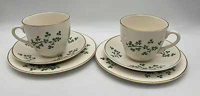 Buy 2 X  Arklow Pottery Tea Cup, Saucer & Plate Trio - Bray Eire Coat Of Arms 1920s • 20£
