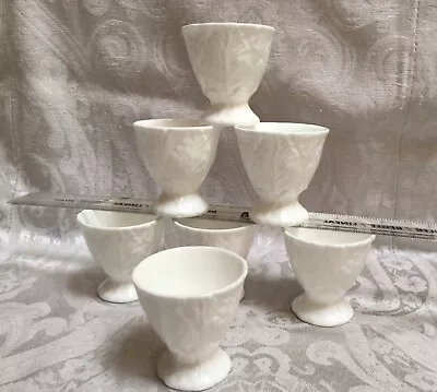 Buy Wedgwood Countryware 7 White Eggcups, Used, Vgc • 12.99£