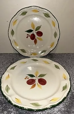 Buy St Michael Damson Plates 8 Inch Vintage M & S  Floral Pattern Ceramic Set X 2 • 14.99£