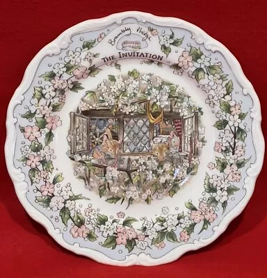 Buy Royal Doulton Brambly Hedge The Invitation 20cm Collector Plate • 16.99£