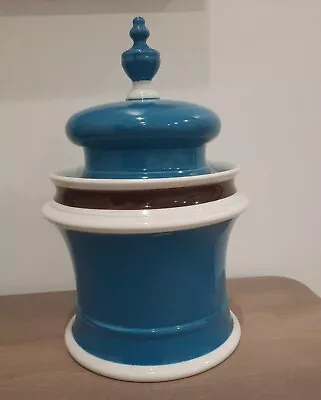 Buy Vintage Mancioli Raymor 1209 Cookie Jar Canister Blue Teal Made In Italy Pottery • 90.50£