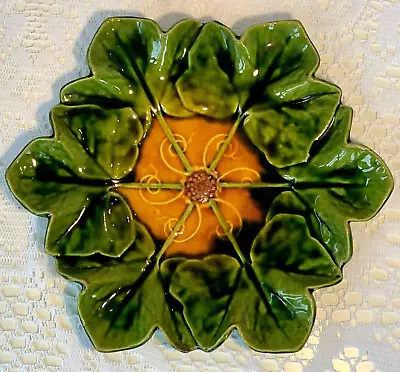 Buy Large Vintage 1766 Bretby Art Pottery Majolica Leaf Dish ~ Fine Art Ceramics • 32£