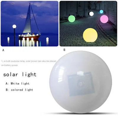 Buy Waterproof Solar Powered LED Light Floating Fountain Pond Garden Pool Lamp Ball • 11.50£