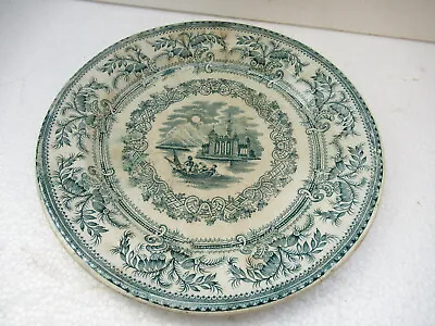 Buy Antique Art Pottery Auld Heather Ware Spatter/Spongeware Plate Hand Painted  20F • 44.16£