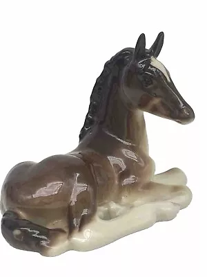 Buy Vintage Russian Imperial Lomonosov Porcelain Brown Horse Made In USSR Marked 6” • 47.95£