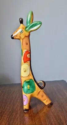 Buy Vintage Art Deco Konakova Multicoloured Ceramic Giraffe Figurine USSR VGC • 28£