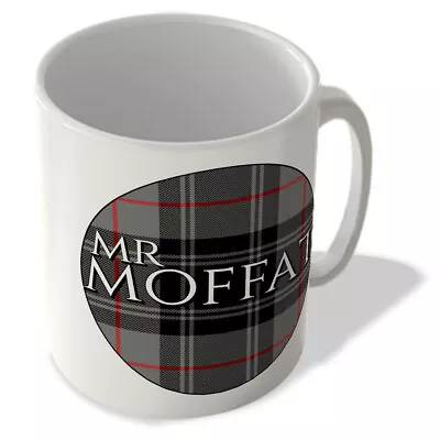 Buy Mr Moffat - Moffat Modern Tartan - (Circle Background) - Scottish Mug • 10.99£