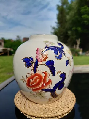 Buy Masons Ironstone Mandalay Vase, Vintage, In Very Good Condition, Made In... • 35£