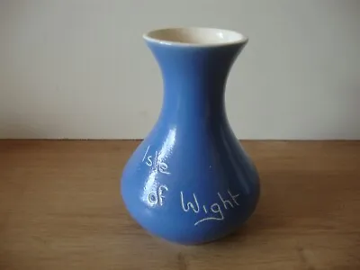Buy Vintage New Devon Pottery Blueware Vase - Isle Of Wight • 4.99£