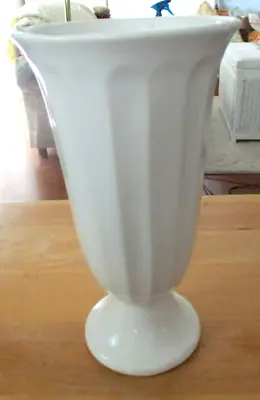 Buy Vintage Ungemach USA Matte White American Pottery Vase - 9 1/2  • 14.45£