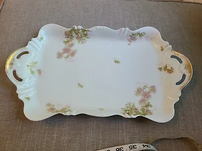 Buy Theo Haviland Limoges France Rectangle Flower Plate Platter Floral • 11.38£