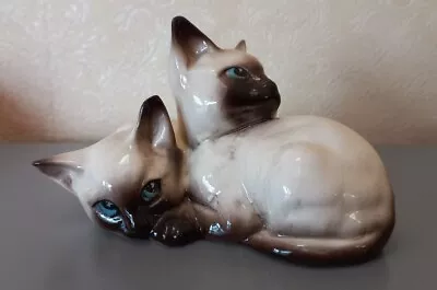 Buy Beswick  Siamese Kittens  1296  Old Back Stamp In Excellent Condition • 14£