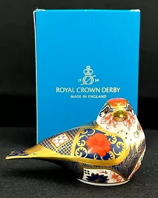 Buy Royal Crown Derby 'Goldfinch' Old Imari Solid Gold Band Boxed Paperweight New 2 • 189.95£